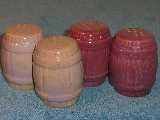 Frankoma barrel shakers compared